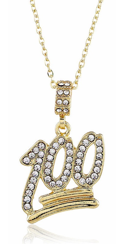 100 Emoji Gold Necklace