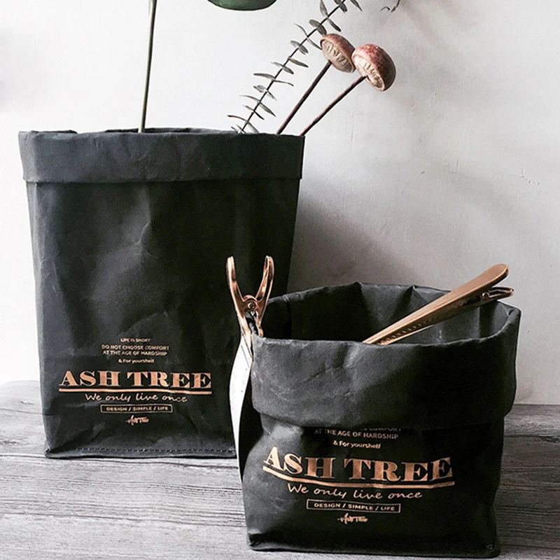 Black & Gold Kraft Bag