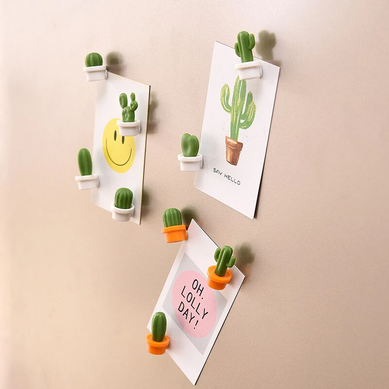 Mini Cactus Fridge Magnets