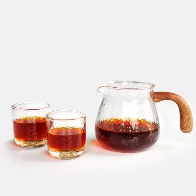 Dimpled Coffee Pot & Glass Set