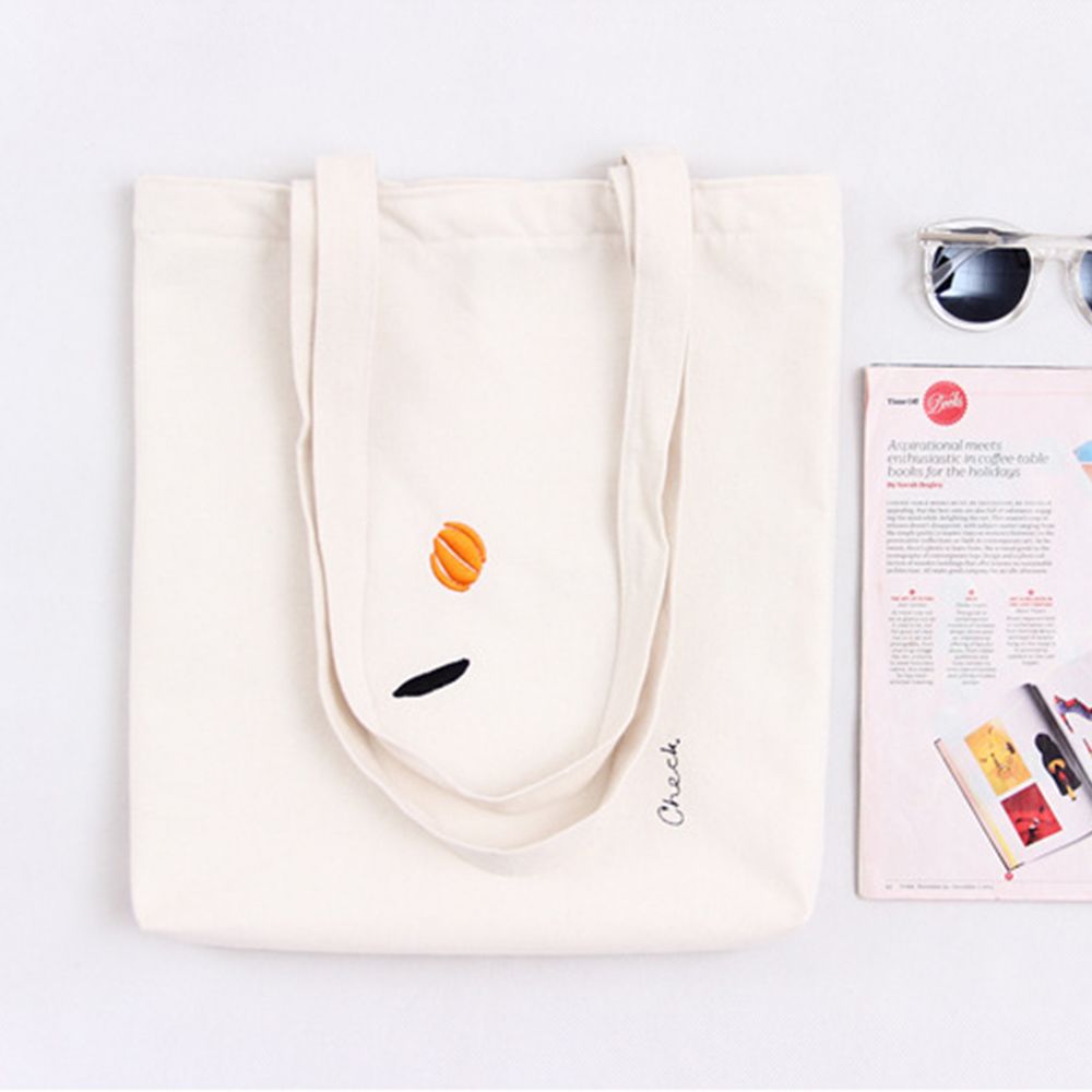 Canvas Tote With Zipper