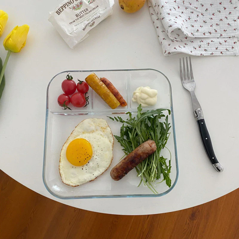 Transparent Bento Plate