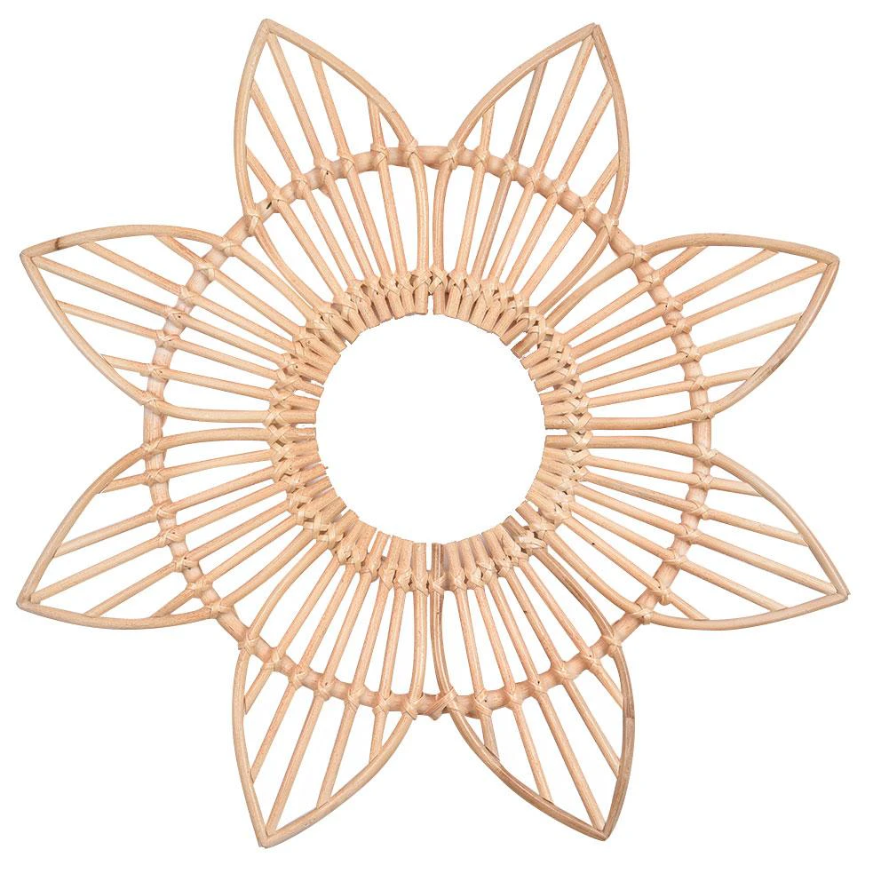 Rattan Flower Wall Hanging