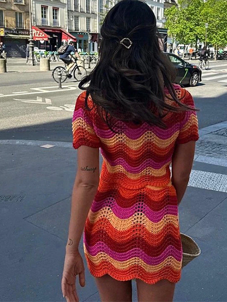 Striped Summer Two Piece Set