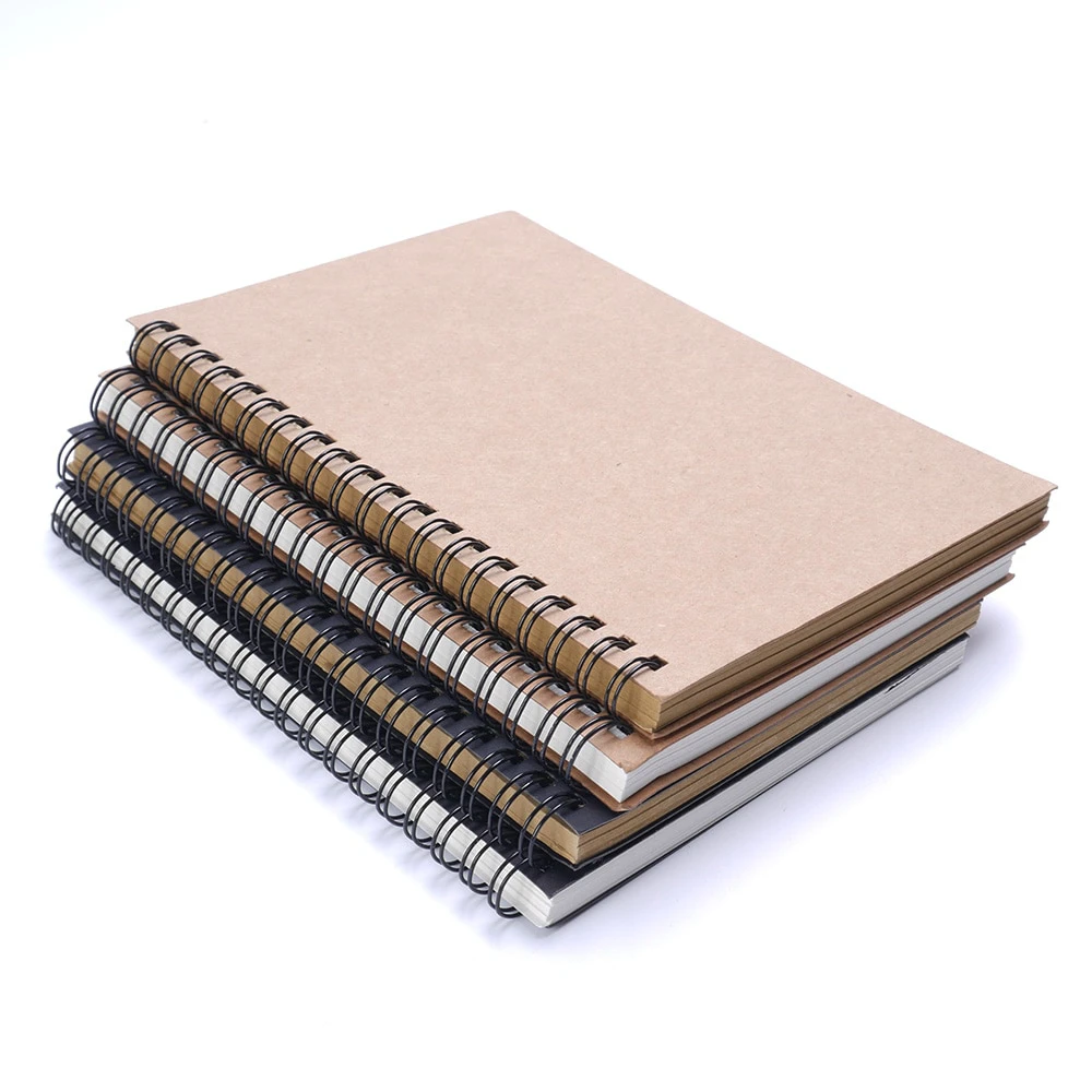 Blank Kraft Wirebound Notebook