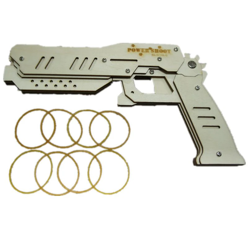 Flat Pack Rubber Band Pistol Kit