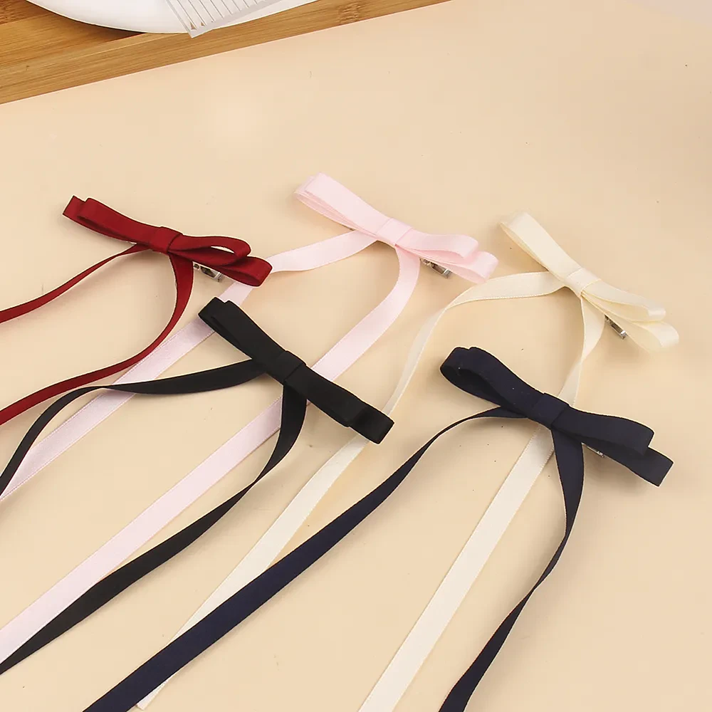 Velvet Bow Clips