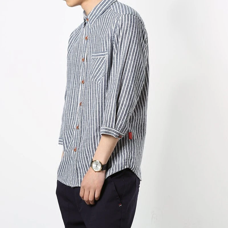 Loose Fit Long Sleeve Cotton Shirt