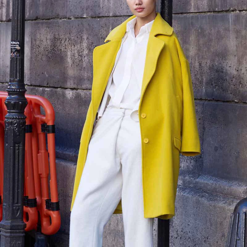 Womens Wide Wool Coat