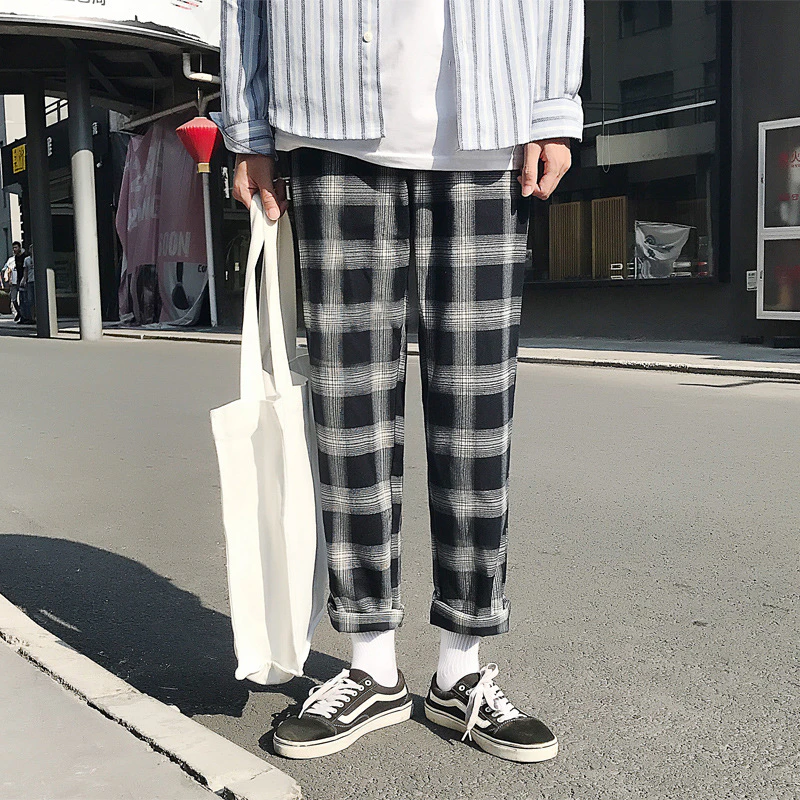 Plaid Striped Pants