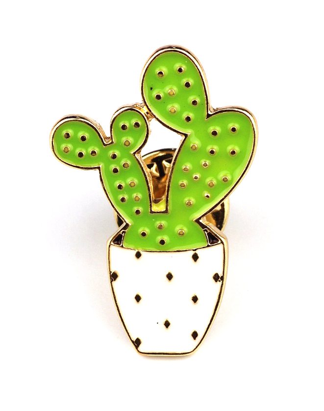Cactus Brooch Pin