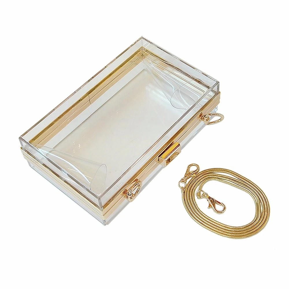 Transparent Evening Shoulder Clutch