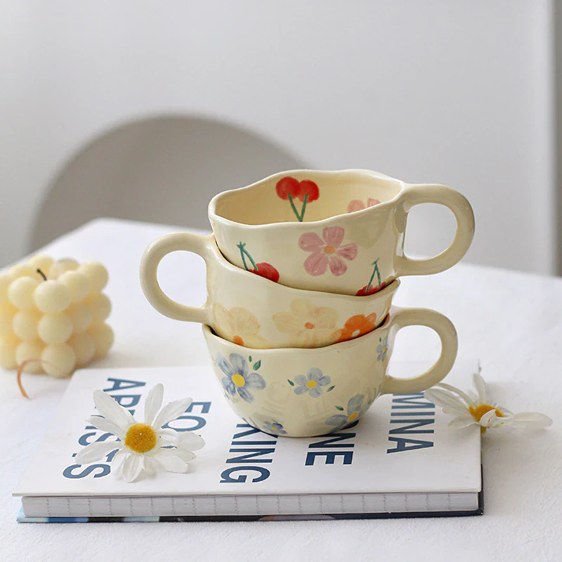 Ceramic Flower Mug