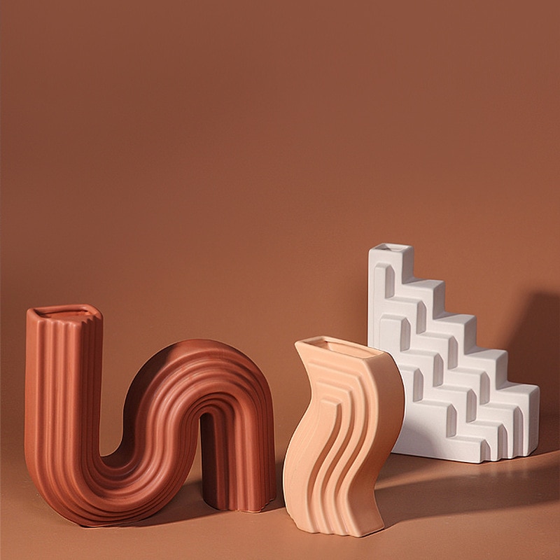 Geometric Ceramic Vase