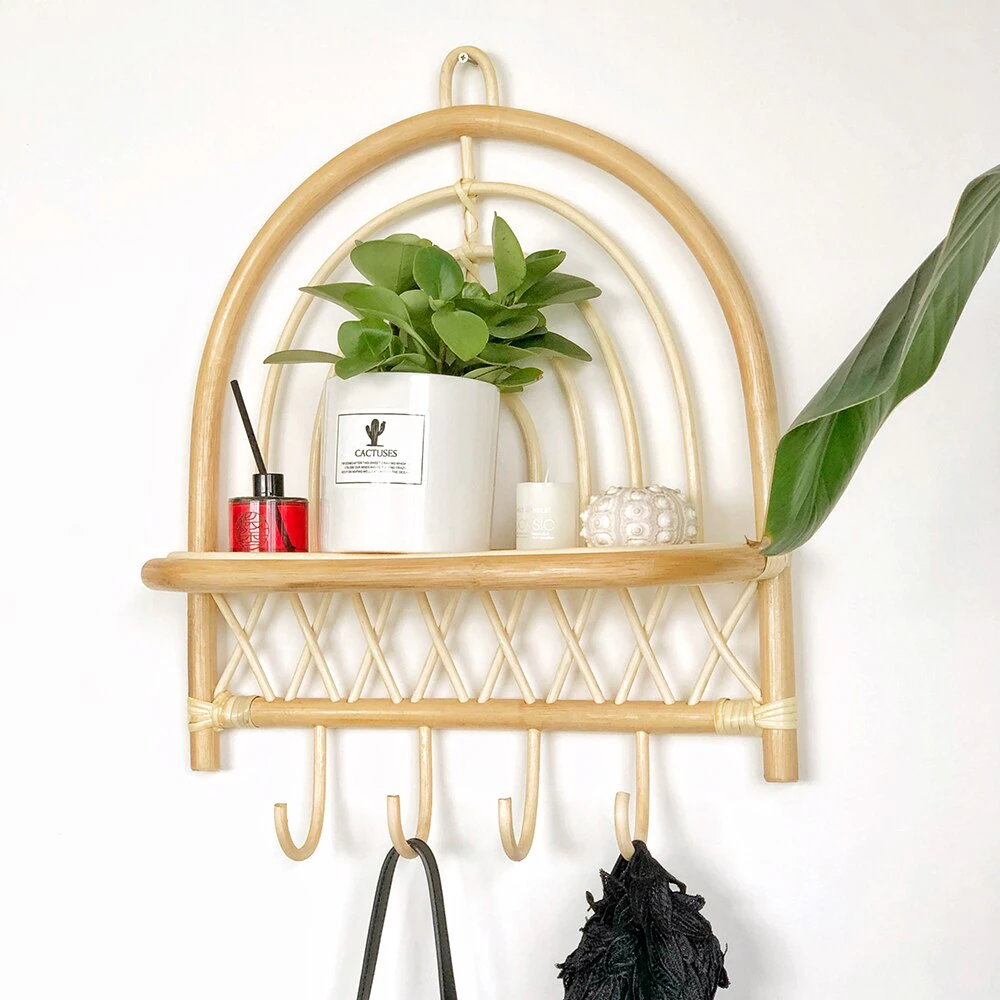 Rattan Wall Shelf