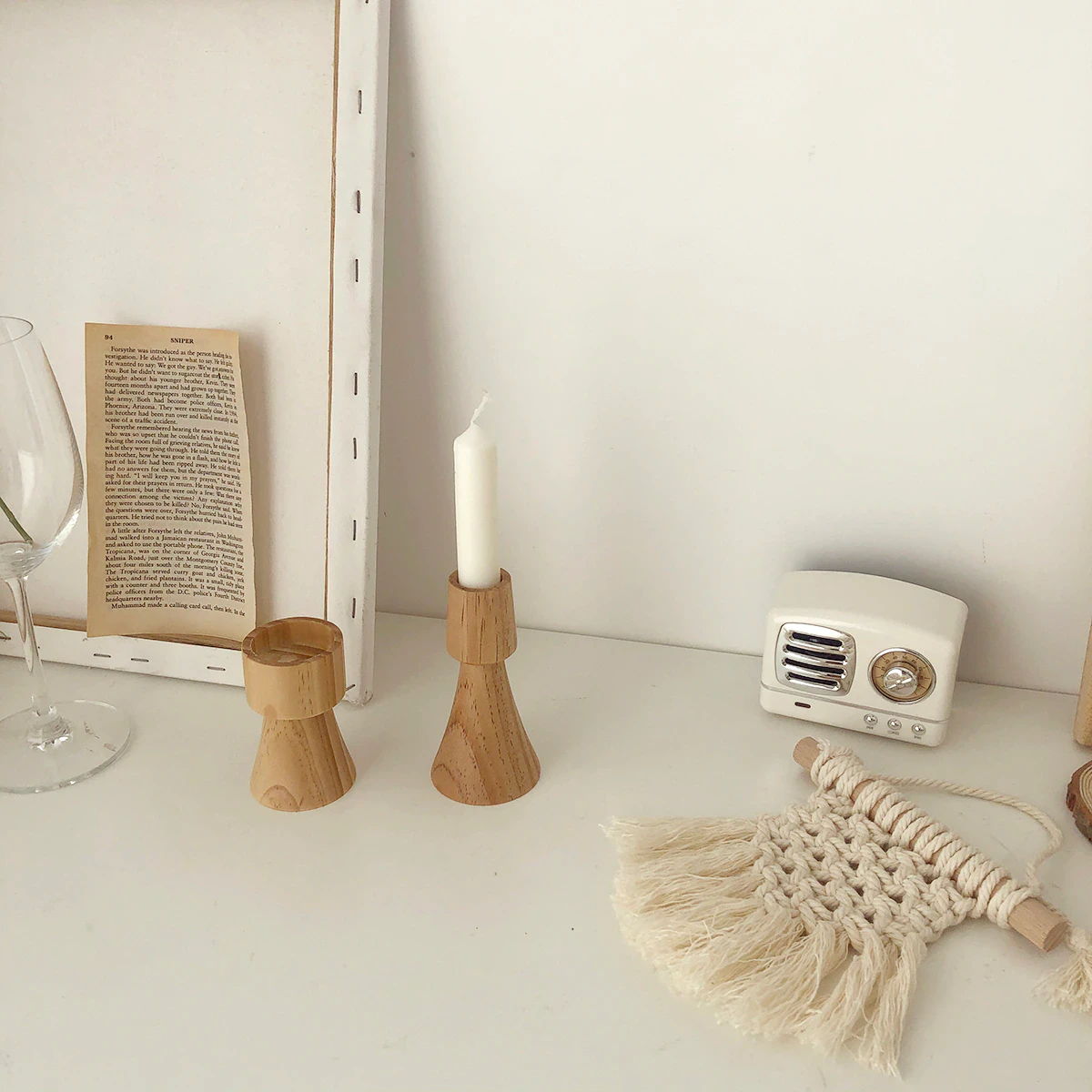Wood Turned Candle Holder