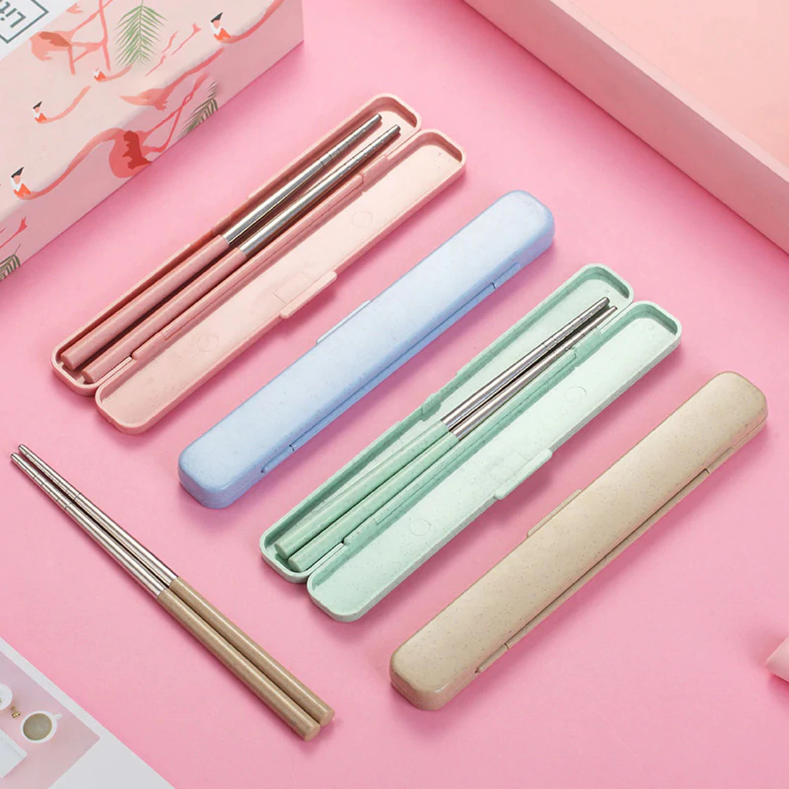 Reusable Pastel Metal Chopsticks