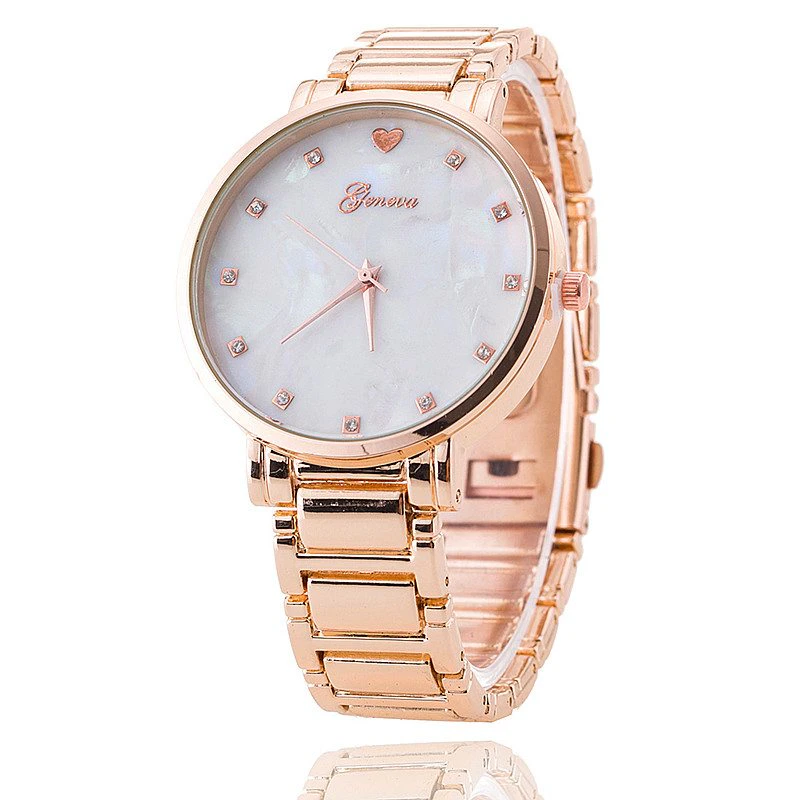 Rose Gold Geneva Womens Watch