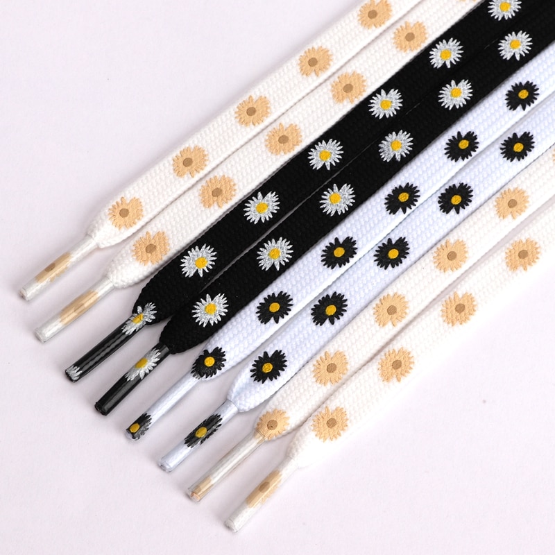 Daisy Print Shoelaces