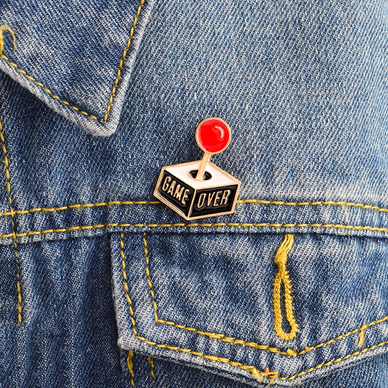 Game Over Enamel Pin
