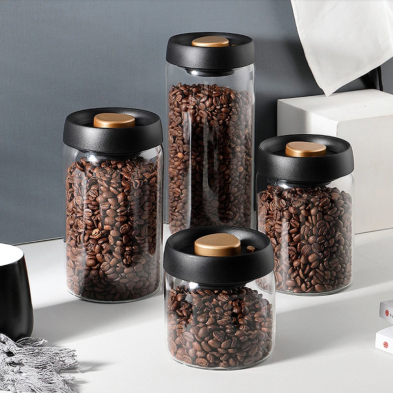 Vacuum Sealed Coffee Jar