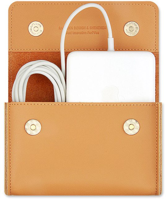Leather MacBook Accessory Pouch