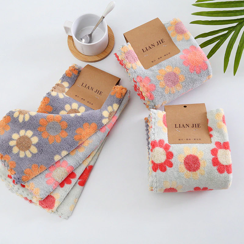 Ultra Absorbent Floral Dishcloth
