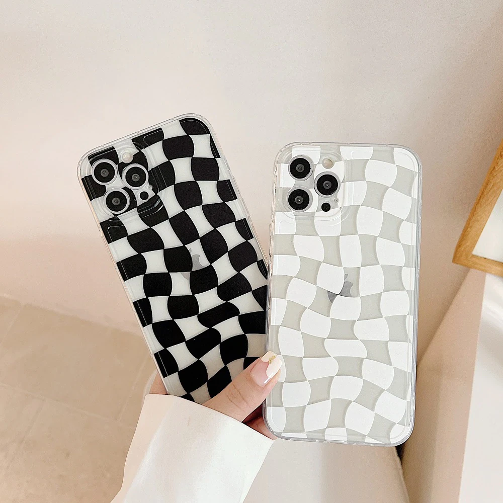 Wavy Checkered iPhone Case
