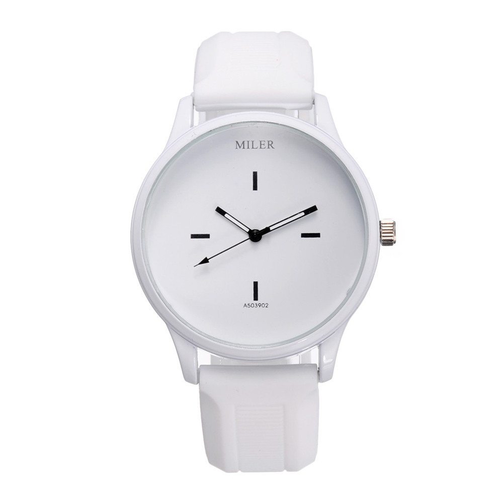 Whiteout Round Face Miler Watch
