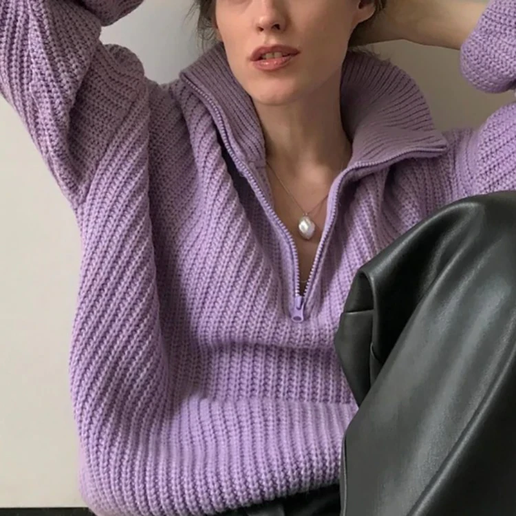 Knitted Polo Sweater