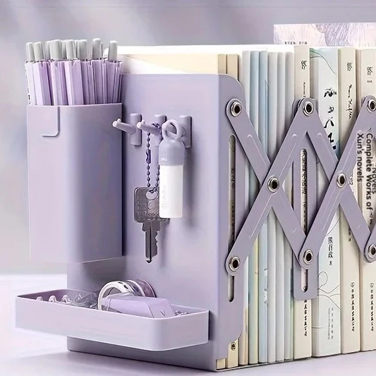Adjustable Bookends Organizer