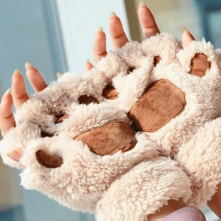 Plush Paw Mittens